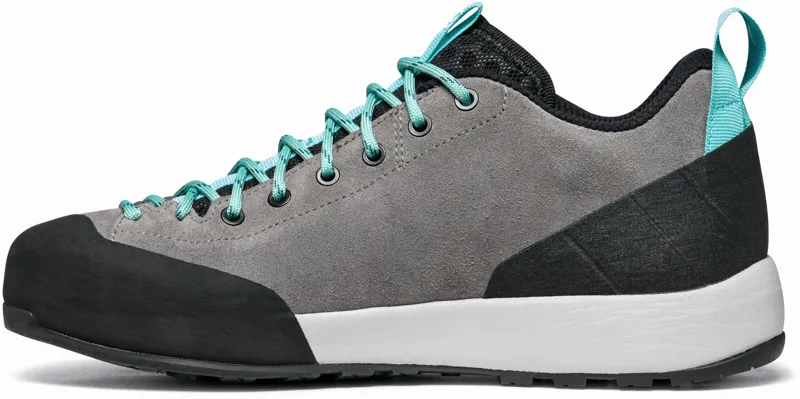 Scarpa Womens Gecko Shoes - Midgray-Aqua-2